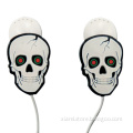 factory direct sale cool skull shape 2D Soft PVC earphone Charms